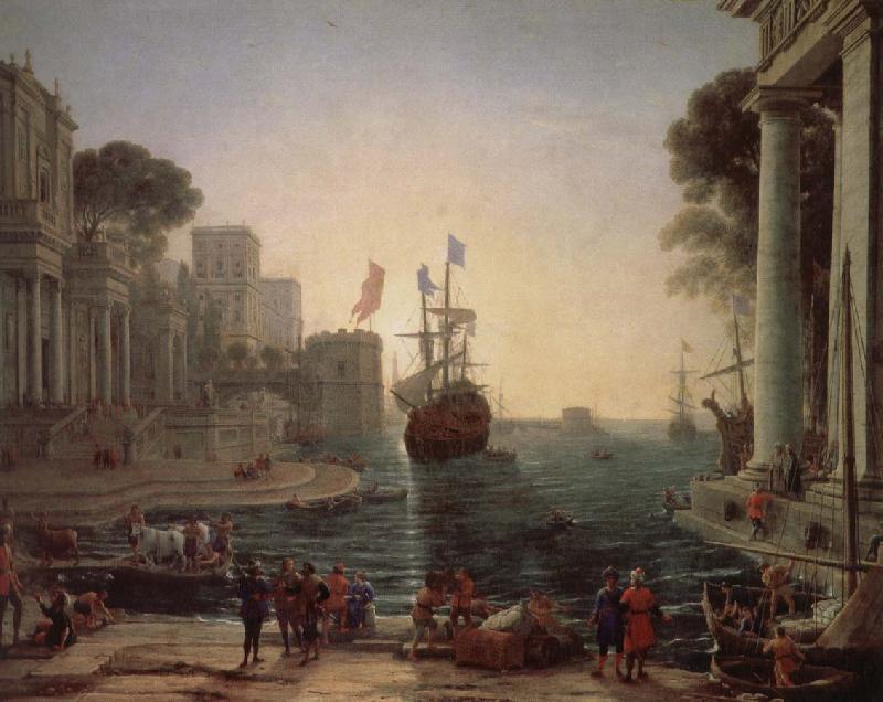 Claude Lorrain Ulysses Kerry race will be the return of her father Dubois oil painting picture